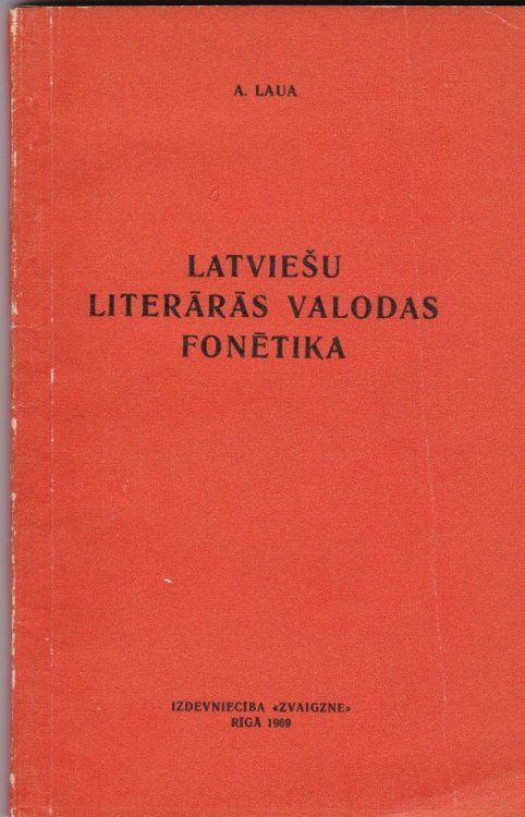 Latviesu Literaras Valodas Fonetika